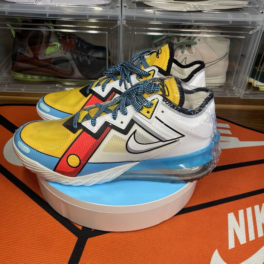 Size 10.5- Nike LeBron 18 XVIII Low - Stewie Griffin SOLD - Picture 7 of 11